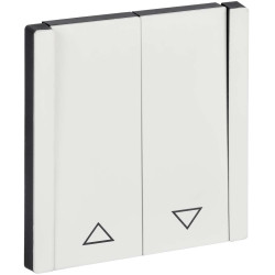 FORTE&PIANO Выключатель жалюзи 10А FP211M металл белый IEK