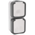 TORS Розетка 2-местная вертикальная 16А IP55 TS232 серо-белый IEK