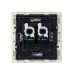 FORTE&PIANO Розетка компьютерная двойная RJ45 кат.6 FP234 белый IEK