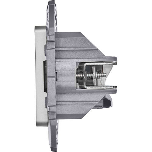INSPIRIA Розетка компьютерная двойная RJ45 категория 6 UTP алюминий