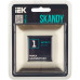 SKANDY Рамка 1-местная SK-F31N металл никель IEK