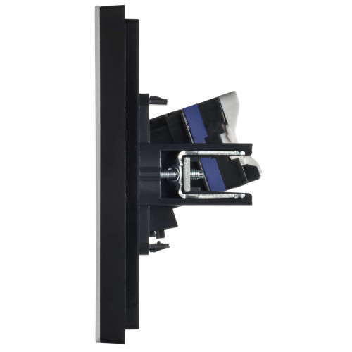 FORTE&PIANO Розетка компьютерная двойная RJ45 кат.6 FP734M металл никель IEK