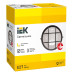 Светильник НПП1102 круг с решеткой 100Вт IP54 черный IEK