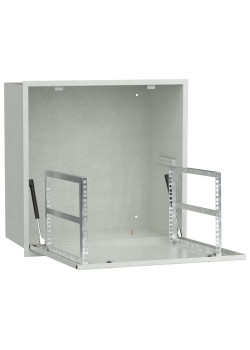 ITK LINEA R Шкаф встраиваемый потолочный 6U 600х600мм дверь металлическая серый