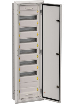 TITAN 5 Корпус металлический ЩРв-84 (1х84) 1130х365х130мм IP31 серый (одна дверь) IEK