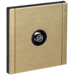 FORTE&PIANO Розетка TV оконечная FP628M металл шампань IEK