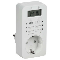 РТЭ-6 Розетка-таймер электронный 1мин 24ч 16А IP20 IEK