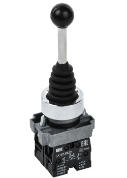 Джойстик LA167-PA22 на 2 положения 2NO без фиксации черный IEK