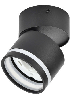 Светильник 4034 настенно-потолочный под лампу GX53 черный IEK