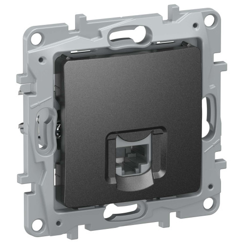 IEKETIKA Розетка компьютерная RJ45 категория 6 UTP 6726531 антрацит IEK