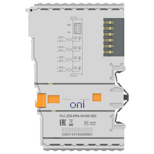 ПЛК 250 Модуль аналогового ввода 4 канальный (-10-10В) для ПЛК CDS ONI