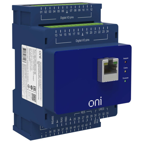 ПЛК 150 Модуль ЦПУ 9 UI 10 UIO 24 DIO 24В DC без экрана ONI