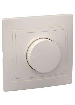 KVARTA Светорегулятор поворотный 400Вт ВСР10-1-0-ККм кремовый IEK
