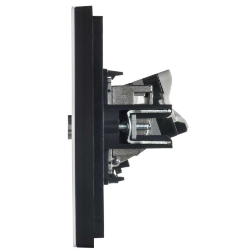 FORTE&PIANO Розетка двойная TV+RJ45 кат.5E FP236M металл белый IEK