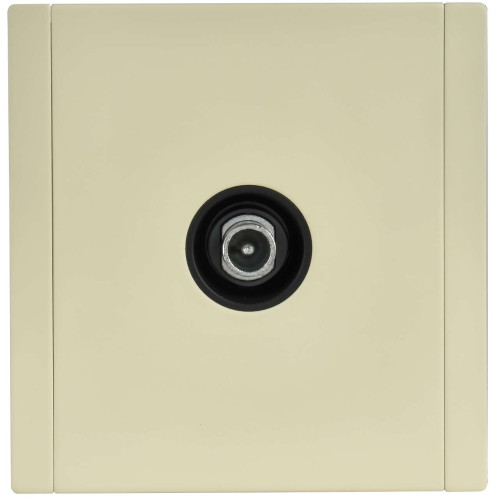 FORTE&PIANO Розетка TV проходная FP829M металл серый сланец IEK