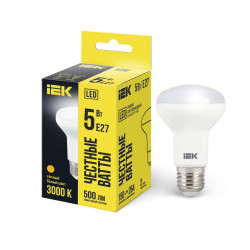 Лампа светодиодная R63 рефлектор 5Вт 230В 3000К E27 IEK