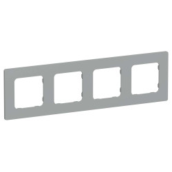 FLITE Рамка 4-местная РУ-4-К-ФлС серый IEK