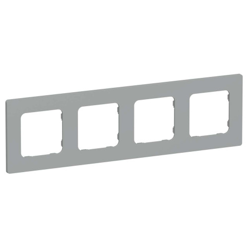 FLITE Рамка 4-местная РУ-4-К-ФлС серый IEK