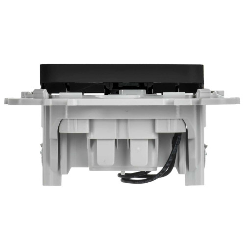 FLITE Выключатель 1-клавишный проходной с индикацией 10А ВС61-1-1-ФлЧ черный IEK