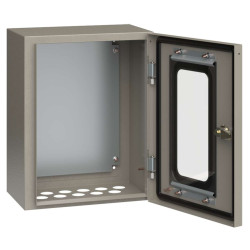 Корпус металлический ЩМП-1-0 (400х300х220мм) У2 IP54 прозрачная дверь IEK