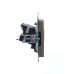 BRITE Розетка компьютерная двойная RJ45 кат.5E РК10-2-БрШ шампань IEK