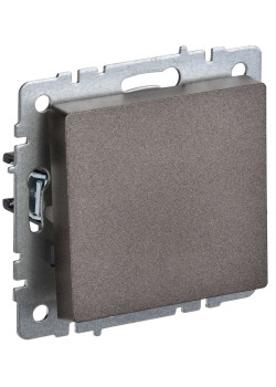 BRITE Выключатель 1-клавишный 10А ВС10-1-0-БрТБ темная бронза IEK