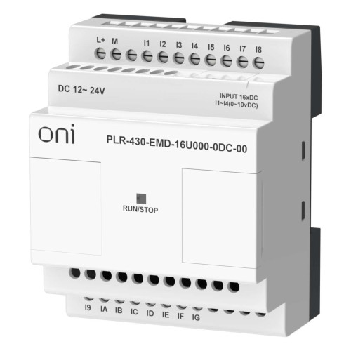 ПЛК 430 Модуль расширения входов выходов 12 DI 4 UI (0-10 В/DI) 24В DC ONI