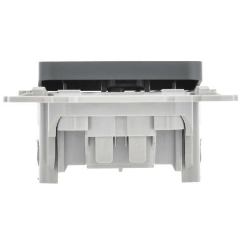 FLITE Выключатель 1-клавишный 10А ВС11-1-0-ФлМА мокрый асфальт IEK