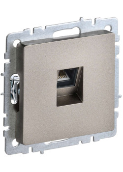 BRITE Розетка компьютерная RJ45 кат.5E РК10-БрШ шампань IEK