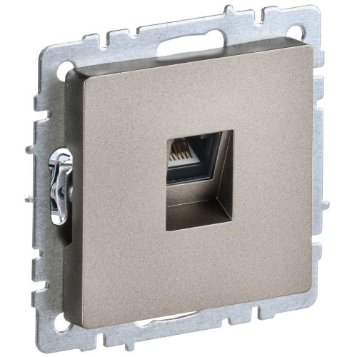 BRITE Розетка компьютерная RJ45 кат.5E РК10-БрШ шампань IEK