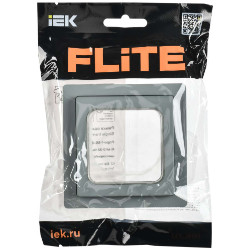 FLITE Рамка 1-местная IP55 Рпро-1-55-ФлС серый IEK FLITE Рамка 1-местная IP55 Рпро-1-55-ФлС серый IEK