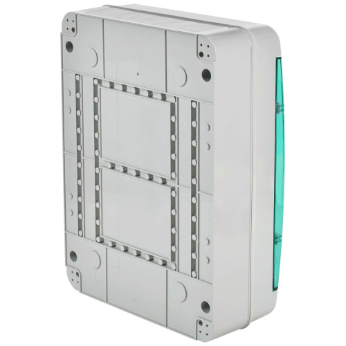 TEKFOR Корпус пластиковый КМПн-24 IP65 зеленая прозрачная дверь IEK