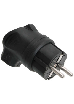 Вилка с боковым вводом ВБу3-1-0м IP44 ОМЕГА каучук IEK