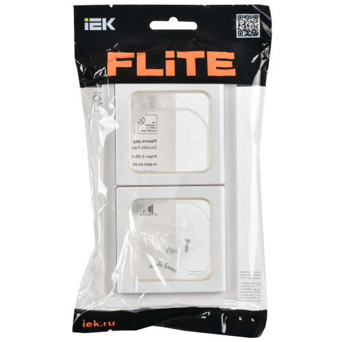 FLITE Рамка 2-местная IP55 Рпро-2-55-ФлБ белый IEK