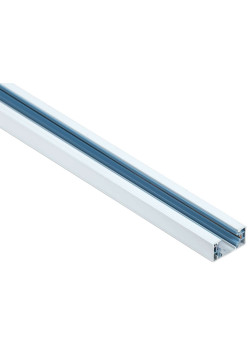 Шинопровод осветительный однофазный 1,5м белый в комплекте c токовводом и заглушкой IEK