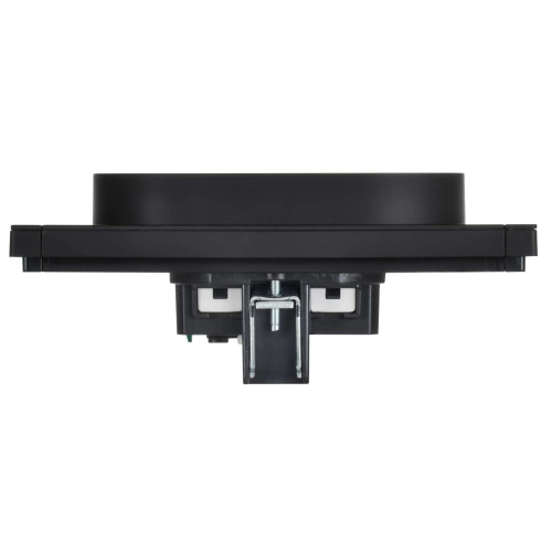 FORTE&PIANO Розетка 2-местная с заземлением без защитных шторок безвинтовое крепление 16А FP124M металл черный IEK