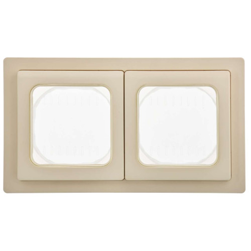 FLITE Рамка 2-местная IP55 Рпро-2-55-ФлСл сливочный IEK