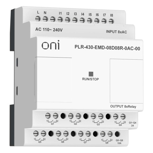 ПЛК 430 Модуль расширения входов выходов 8 DI 8 RO 220В AC ONI