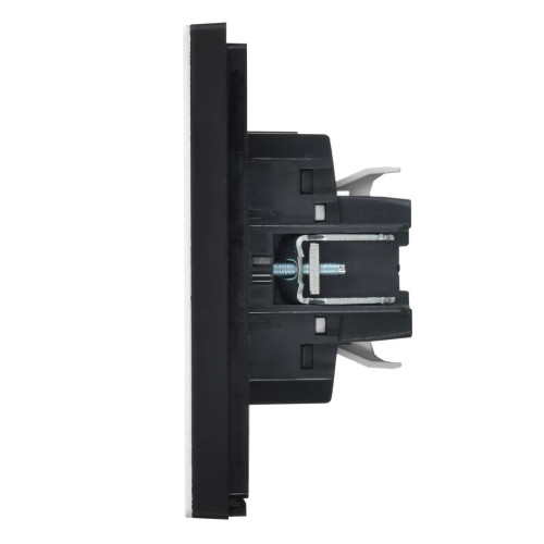 FORTE&PIANO Выключатель 1-клавишный проходной 10А FP803M металл серый сланец IEK