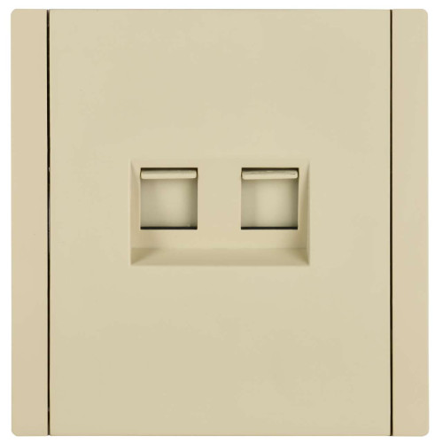 FORTE&PIANO Розетка компьютерная двойная RJ45 кат.6 FP434 ваниль IEK