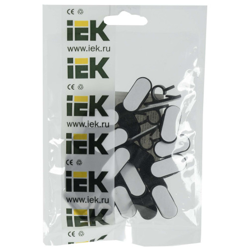 Клипса самоклеящаяся КС-1 черная (24шт) IEK