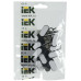 Клипса самоклеящаяся КС-1 черная (24шт) IEK