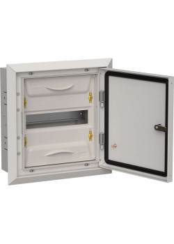 TITAN 5 Корпус металлический ЩРв-12 (1х12) 380х365х130мм IP31 серый (одна дверь) IEK