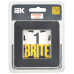 BRITE Рамка 1-местная РУ-1-1-Бр металл черный RE IEK