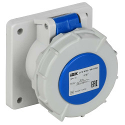 Розетка встраиваемая прямаяССИ-6132 16А-6ч 220В 2P+PE IP67 IEK