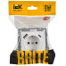 BRITE Розетка 1-местная с заземлением с защитными шторками 16А с USB A+C 18Вт РЮш11-1-БрАБ арктический белый IEK