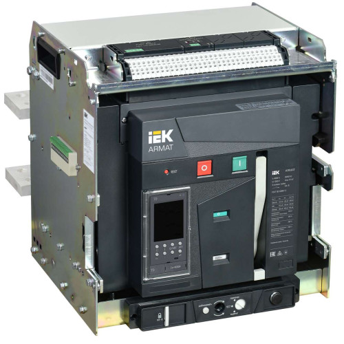 ARMAT AR-A4V TD40 3P W HR Выключатель автоматический воздушный 125кА расцепитель TD 4000А 3P выдвижной с аксессуарами ~220-240В: реле отключения, реле включения, моторный привод IEK