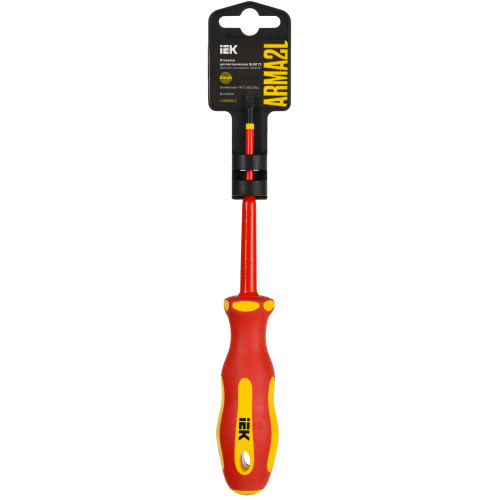 ARMA2L 5 Отвертка диэлектрическая SLIM SL4,0х100 Т2 IEK