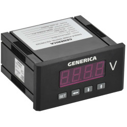 Вольтметр цифровой щитовой однофазный DO RS-485 48х96мм LED GENERICA