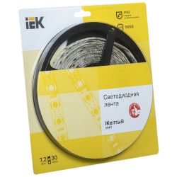 Лента светодиодная 5м блистер LSR-5050Y30-7,2-IP65-12V IEK